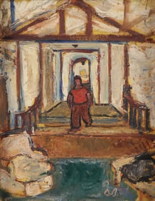 ABE BIRNBAUM OIL PAINTING