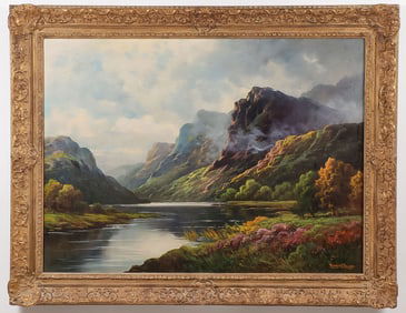 LOVELY SIGNED SCOTTISH HIGHLAND PAINTING