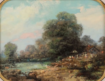 CHARMING 19TH CENTURY OIL PAINTING