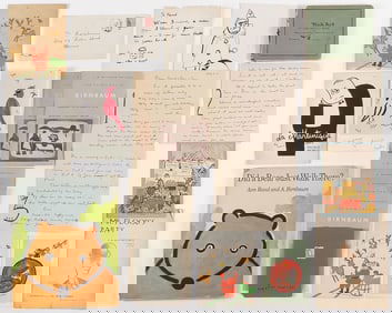 ABE BIRNBAUM ARTWORK, ARCHIVE & SIGNED BOOK