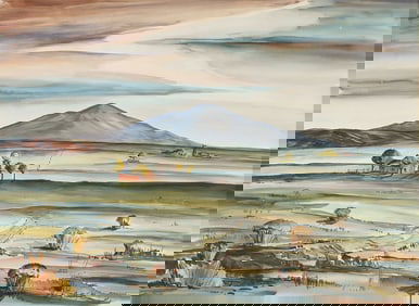 GREAT 1940'S AMERICAN PAINTING