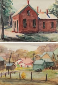 TWO ALMA HELD ORIGINAL WATERCOLORS