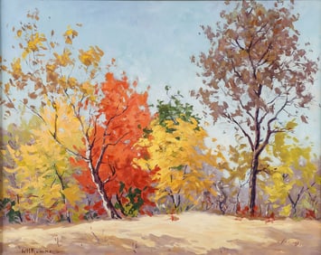 SIGNED FALL LANDSCAPE, 1919