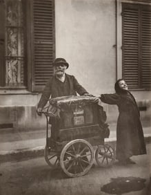 EUGENE ATGET PHOTOGRAPH ORGAN GRINDER