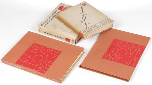 FRANK LLOYD WRIGHT AUTOBIOGRAPHIES AND DRAFTS