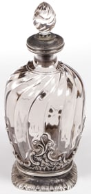 FABERGÉ SILVER MOUNTED SMOKY QUARTS PERFUME