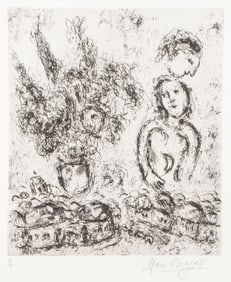 ORIGINAL SIGNED CHAGALL ETCHING, C. 1980