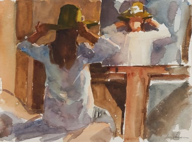 ORIGINAL RICHARD SEGALMAN WATERCOLOR