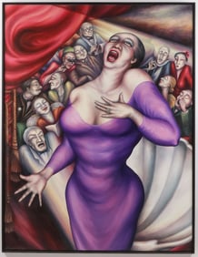 LARGE ORIGINAL ZARA KRIEGSTEIN OIL PAINTING