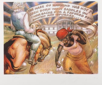 SIGNED LUIS JIMENEZ COLOR LITHOGRAPH, 1992