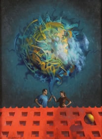 ORIGINAL GIL BRUVEL OIL PAINTING
