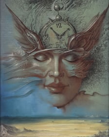 SIGNED GIL BRUVEL ON CANVAS