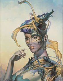 SIGNED GIL BRUVEL ON CANVAS