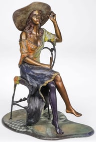 ISAAC MAIMON BRONZE SIGNED & DATED