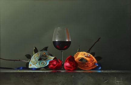 ORIGINAL DARIO CAMPANILE OIL PAINTING