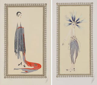PAIR OF SIGNED ERTE PRINTS