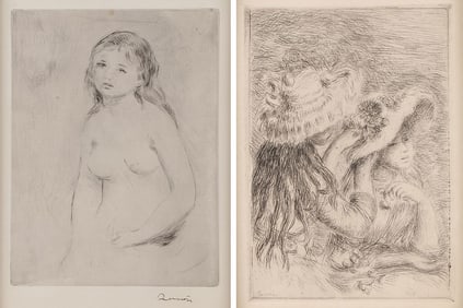 PAIR OF RENOIR ETCHINGS