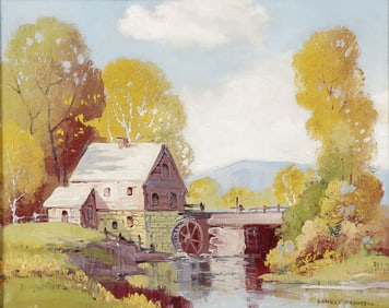 ORIGINAL SIGNED ERNEST FREDERICKS OIL