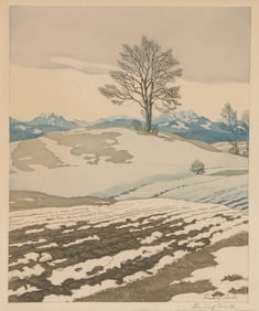 SIGNED RUDOLF SIECK AQUATINT