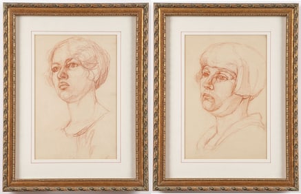 ALMA HELD ORIGINAL PORTRAIT DRAWINGS, C. 1925