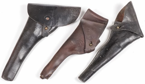 U.S. CIVIL WAR PISTOL HOLSTERS & ANOTHER