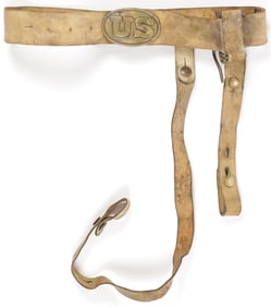 RARE US M1841 MEXICAN WAR DRAGOON BELT W/ PLATE