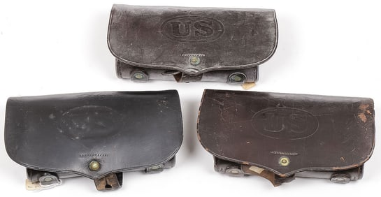 3 INDIAN WARS HAGNER CARTRIDGE BOXES