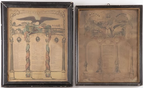 PAIR IOWA CIVIL WAR ROSTERS C.1863