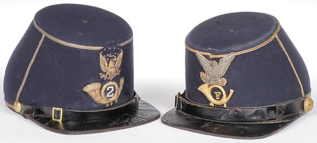 PR OF US INDIAN WARS M1872 OFFICER SHAKOS