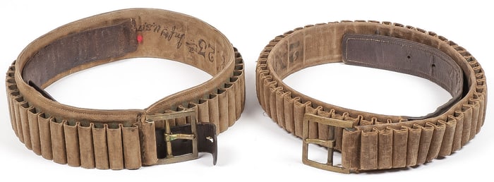 PAIR OF INDIAN WARS ID'D M1876 PRAIRIE CARTRIDGE