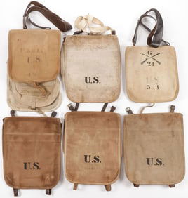 7 GOOD U.S. INDIAN WARS HAVERSACKS