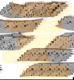 5 PRE WAR & WWI CARTRIDGE BELTS INCL RARE MILLS