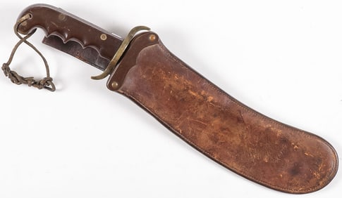 A GOOD US M1904 BOLO KNIFE & SHEATH