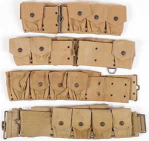 4 U.S. PRE-WWI CARTRIDGE BELTS