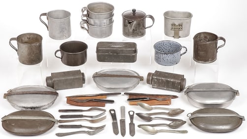 35 INDIAN WARS TO WWI U.S. MESS ITEMS