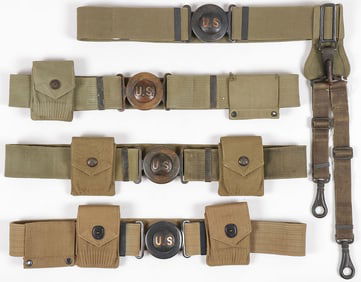 4 MILLS M1910 GARRISON BELTS