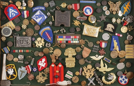 425 PIECES OF MILITARY INSIGNIA C.1875-1975
