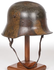 GOOD GERMAN WWI M16 CAMO HELMET