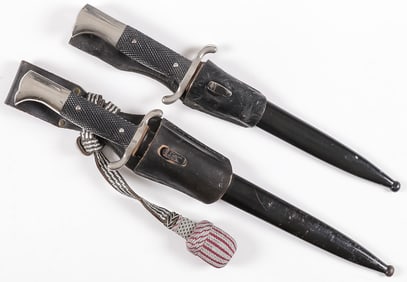 PAIR OF GERMAN WWII FIRE FIGHTERS' BAYONETS