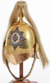 NAMED & CASED 4TH ROYAL IRISH DRAGOON HELMET