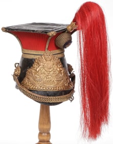 A GOOD 12TH ROYAL LANCERS CHAPKA, 19TH CENTURY