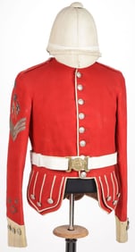 GORDON HIGHLANDERS DOUBLET, BELT & HELMET
