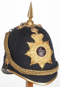 BRITISH M 1879 KINGS REGIMENT HOME SERVICE HELMET
