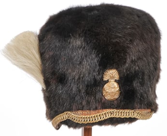 A GOOD ROYAL SCOTS FUSILIERS BUSBY, CIRCA 1912