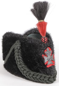 KING'S ROYAL RIFLE CORPS SEAL SKIN BUSBY C. 1900