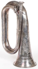 BRITISH PRESENTATION REGIMENTAL BUGLE C. 1885