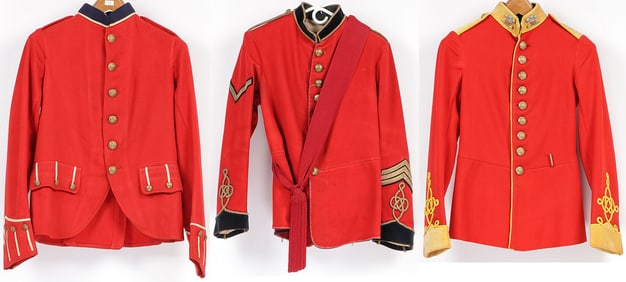 3 BRITISH PRE WWI TUNICS