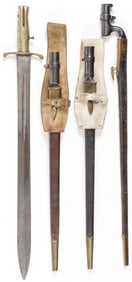 4 GOOD VINTAGE BRITISH BAYONETS C. 1840-1875