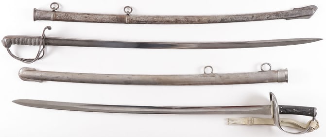 PAIR OF BRITISH CAVALRY SWORDS, 19TH C