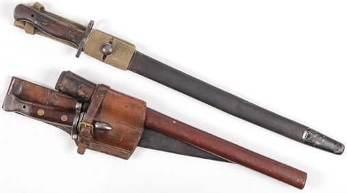 PAIR OF DATED BRITISH BAYONETS, 1899 & 1907